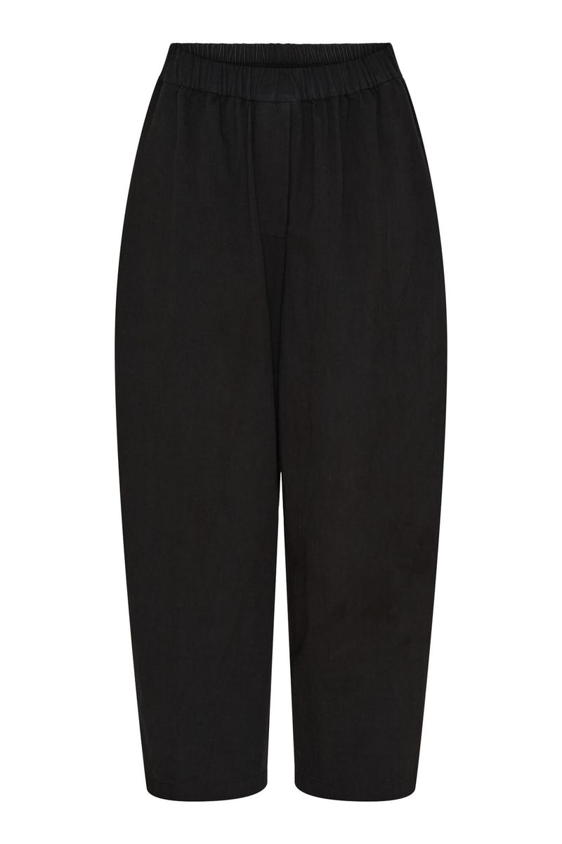 Flora Barrel Pant - Black