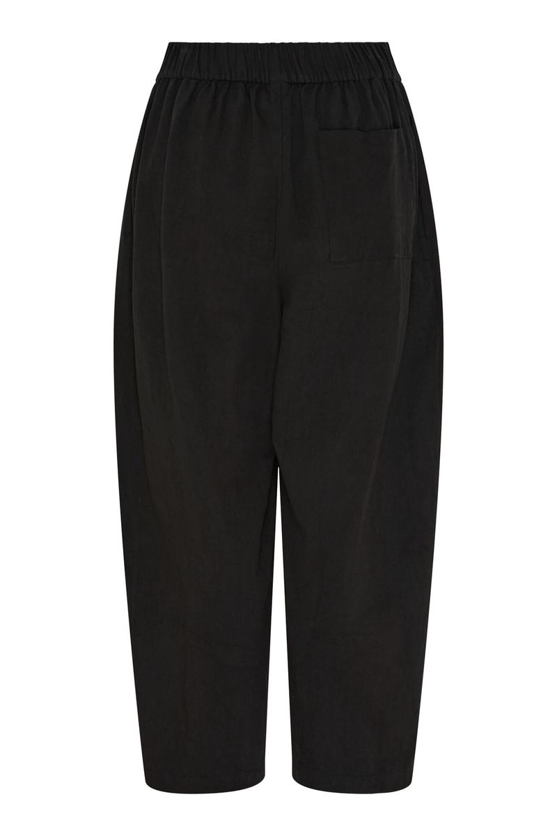Flora Barrel Pant - Black
