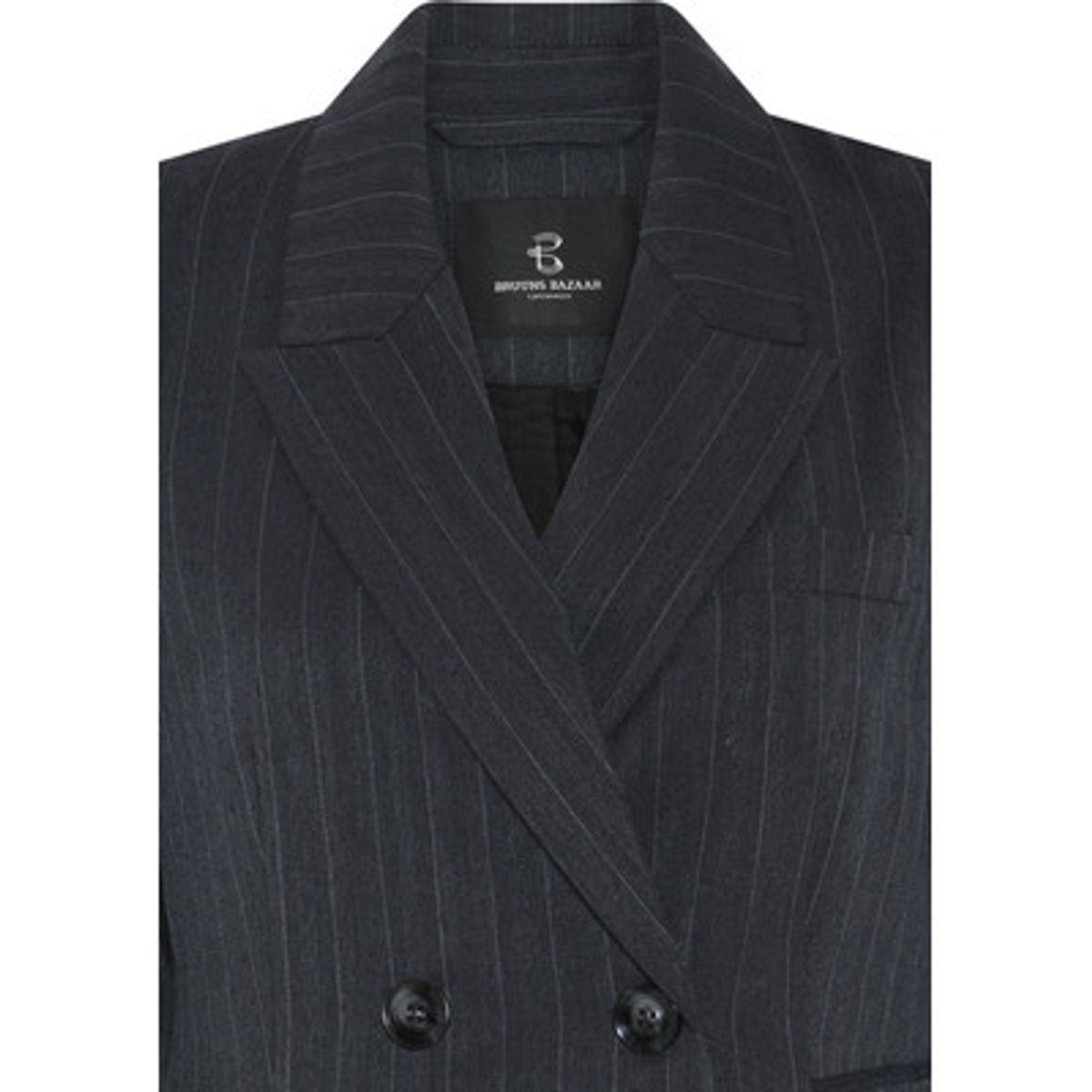 Apricot Linda Blazer Blue Pinstripe