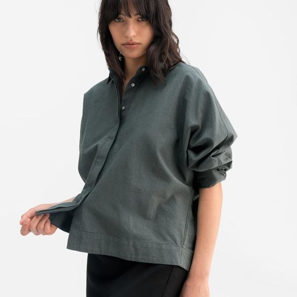 Hovedbilde Gigi Oxford Shirt Dark Military