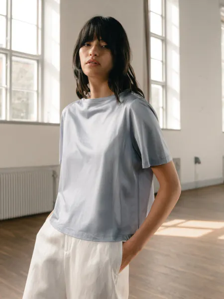 Hovedbilde Lola Jersey Tee - Denim Blue